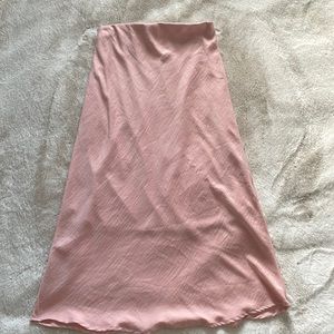 Light pink midi skirt